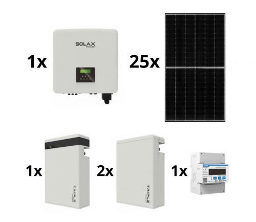 SolaXPower Sol. sestava: SOLAX Power - 10kWp JINKO + 10kW SOLAX měnič 3f + 17,4 kWh baterie