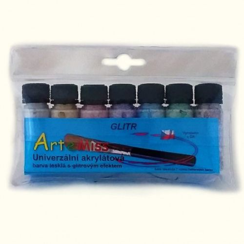 Sada univerzálních glitrových barev - KRUG720