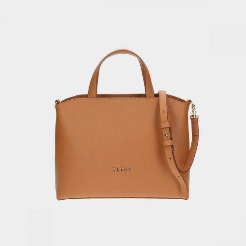 ELEGA Kabelka do ruky Managery koňak/zlato