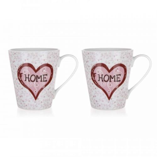 BANQUET Sada keramických hrnků HOME Coll. 330 ml, 2 ks