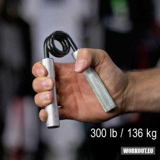 Workout Ocelové posilovací kleště prstů a zápěstí odpor - 136 kg / 300 lb WOR351