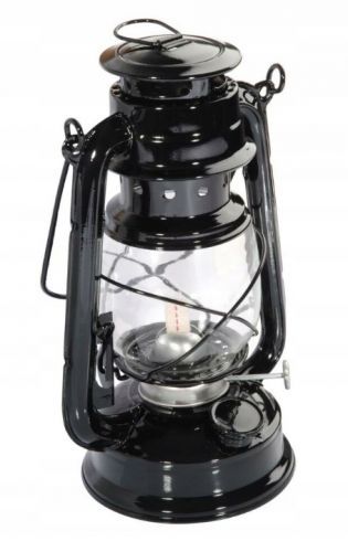 Electronic Originál petrolejová lampa 24cm, petrolejka, olejová lampa Metrox MAXY - černá - BR8091