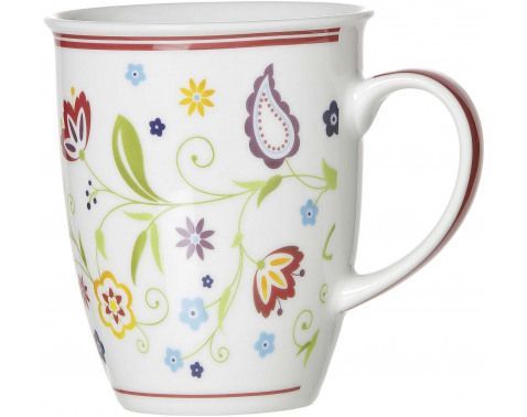 Hrnek Shanti Doppio 320 ml, barevné květiny