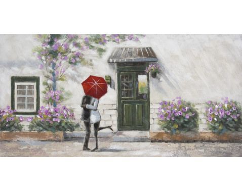 Ručně malovaný obraz Láska, 140x70 cm