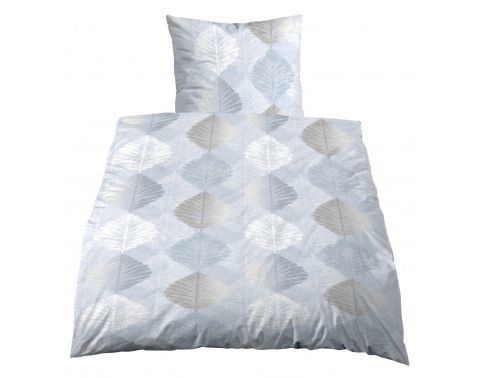 Biber povlečení Podzimní listí, světle modré