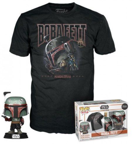 Funko POP & Tee: Star Wars - Bobba Fett (velikost trička L)