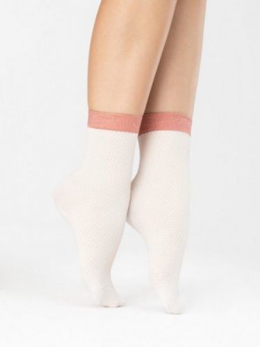 Fiore Biscuitt 60 Den Ecru-Pink Dámské ponožky Univerzální Ecru-Pink