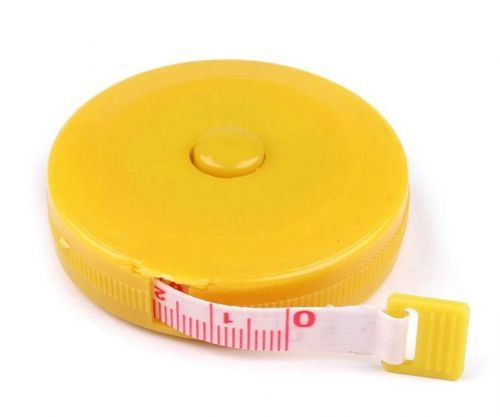 Metr svinovací krejčovský 1,5m - žlutý