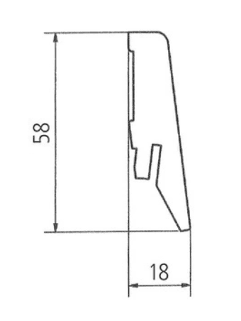 Lišta soklová Kronoflooring K58C L125