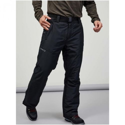 SAM73 Černé pánské kalhoty s páskem SAM 73 Ord - Pánské