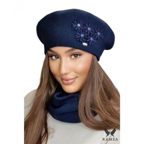 Kamea Woman's Beret K.22.051.12 Navy Blue