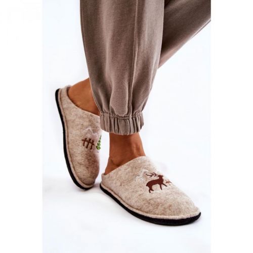 Domestic slippers Big Star KK276016 Beige