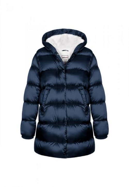 Kabát dívčí nylonový Puffa podšitý microfleecem, Minoti, 12COAT 1, modrá - 104/110 | 4/5let