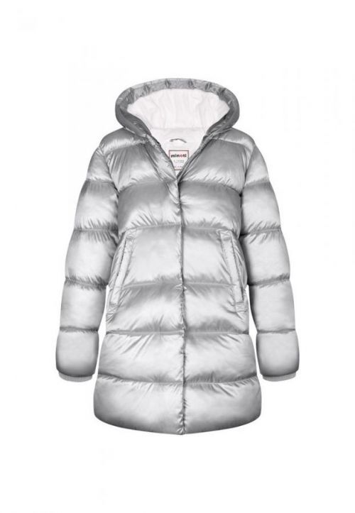 Kabát dívčí nylonový Puffa podšitý microfleecem, Minoti, 12COAT 3, holka - 104/110 | 4/5let