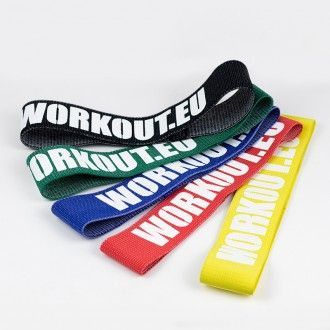 Workout Výhodný set krátkých odporových textilních gum WORKOUT (5 kusů) wor353