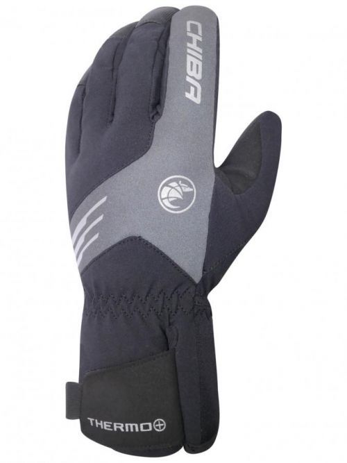 Extrémně silně hřejivé zimní rukavice Chiba THERMO PLUS s nepromokavou membránou, černé L