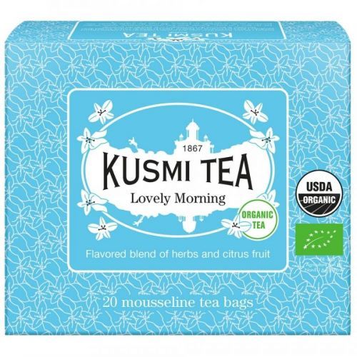 Zelený čaj LOVELY MORNING Kusmi Tea 20 mušelínových sáčků