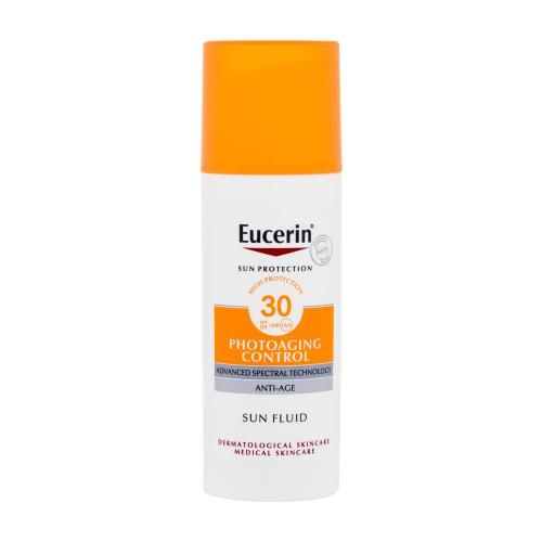 Eucerin Sun Protection Photoaging Control Sun Fluid SPF30 50 ml opalovací emulze na obličej proti vráskám pro ženy