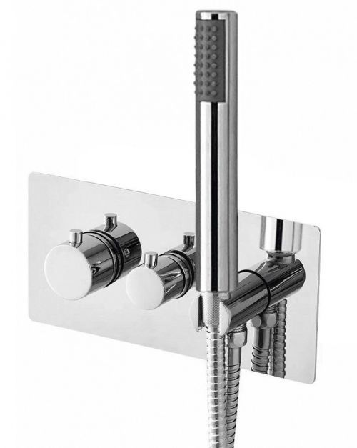 SAPHO RHAPSODY podomítková sprchová termostatická baterie vč. sprchy, 2 výstupy, chrom 5508