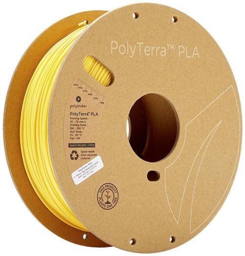 Vlákno pro 3D tiskárny Polymaker 70850, PLA plast, 1.75 mm, 1000 g, žlutá (matná)