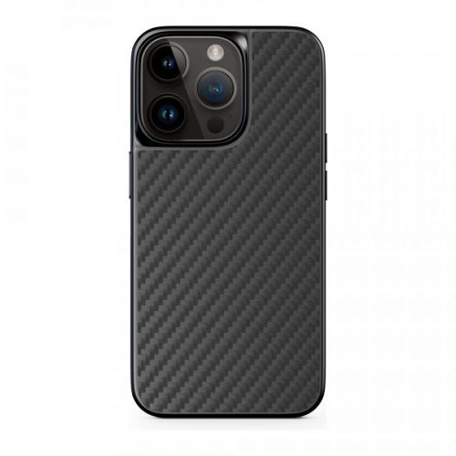 EPICO Hybrid Carbon kryt pro iPhone 14 Pro Max s podporou uchycení MagSafe 69510191300002 - černý
