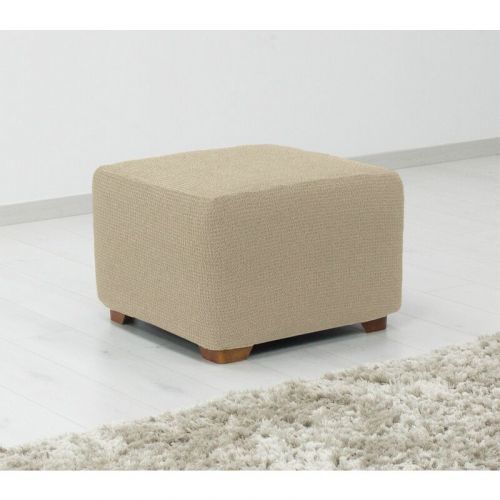 Potah multielastický na taburet, Denia, smetanový