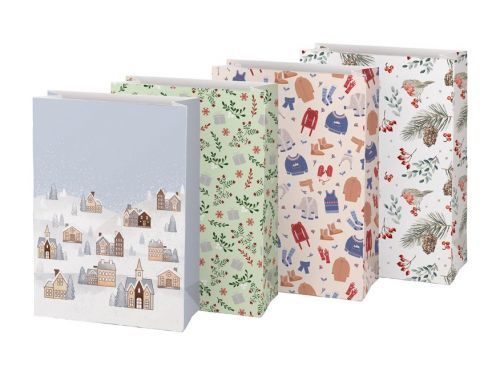 MFP 5251419 Sáček papírový vánoční KRAFT 26x36x12cm mix