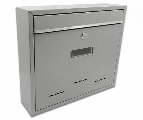 Poštovní schránka Radim 36x31x9 cm velká - světle šedá