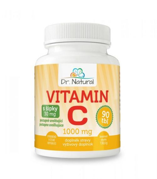 Dr. Natural Vitamín C se šípky 1 000 mg 90 tablet