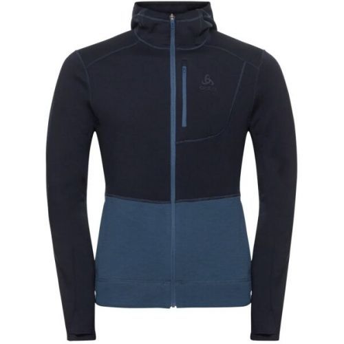 Odlo PERFORMANCE WOOL X-WARM HOODY Pánská mikina, černá, velikost L