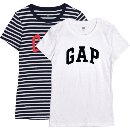 GAP V-GAP FRANCHISE CLSC TEE PACK Dámské tričko, bílá, velikost XS