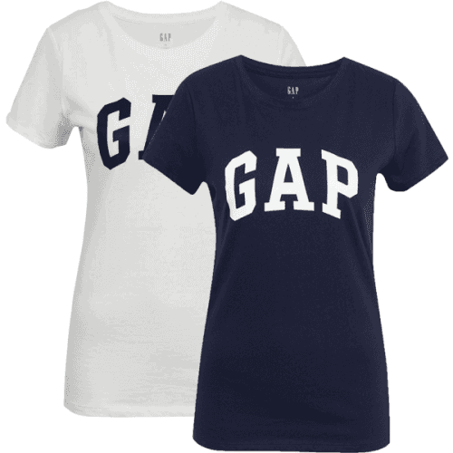 GAP V-GAP FRANCHISE CLSC TEE PACK Dámské tričko, bílá, velikost XL