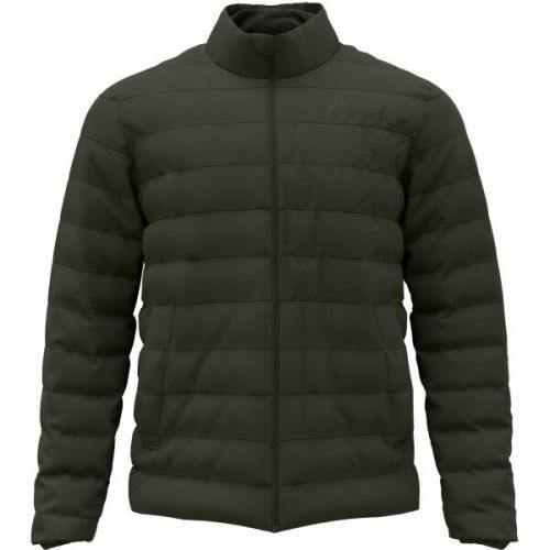 Odlo M ASCENT N-THERMIC HYBRID INSULATED JACKET Pánská péřová hybridní bunda, tmavě šedá, velikost XL