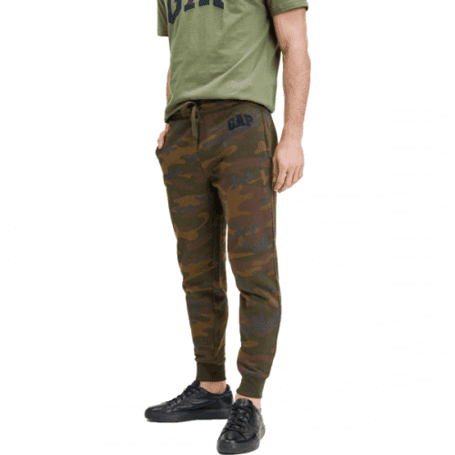 GAP V-HERITAGE LOGO JOGGER Pánské tepláky, khaki, velikost M