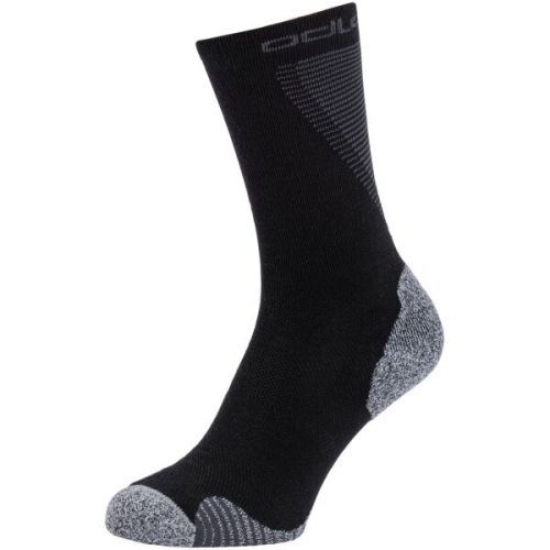 Odlo SOCKS CREW ACTIVE WARMRUNNING Běžecké ponožky, černá, velikost 42-44