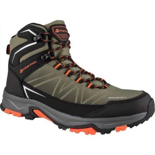 ALPINE PRO FOSSE MID Pánská outdoorová obuv, khaki, velikost 42