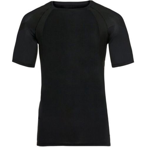 Odlo CREW NECK S/S ACTIVESPINE Pánské běžecké tričko, černá, velikost XL