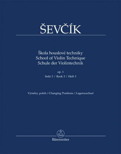 Škola houslové techniky op. 1, sešit 3, výměny poloh - Otakar Ševčík