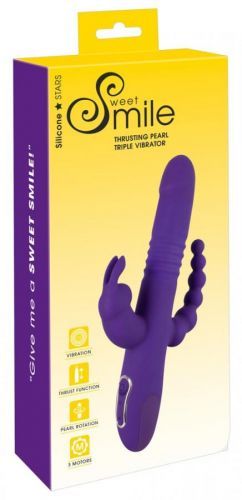 SMILE - Thrusting Pearl Triple Vibrator