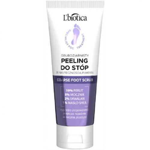 L'Biotica Hrubozrnný peeling na nohy 75ml