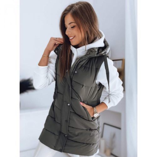 Women's quilted vest TOLIS green Dstreet TY3299