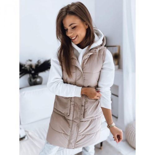 Women's quilted vest LADISA coffee Dstreet TY3289