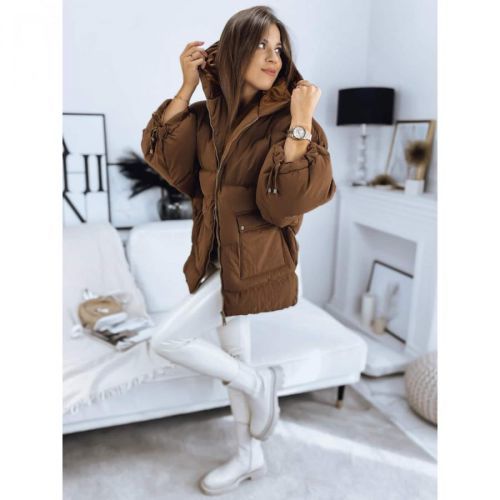 PARIMA women's quilted jacket, camel Dstreet TY3242