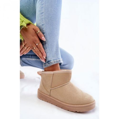 Damskie Ocieplane Śniegowce Big Star KK274290 Beżowe