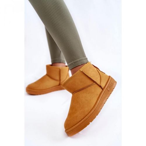 Damskie Ocieplane Śniegowce Big Star KK274289 Pomarańczowe