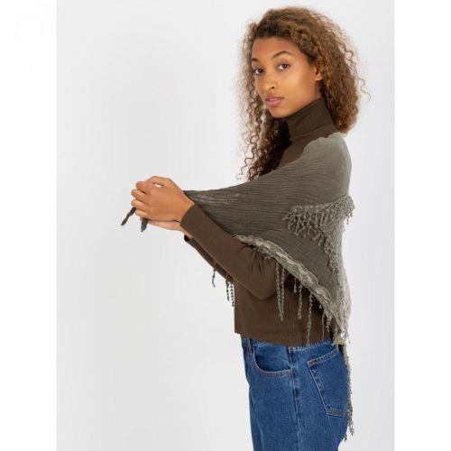 Green cotton muslin scarf