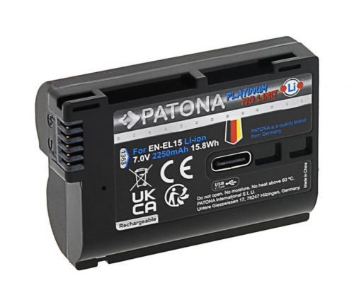 PATONA PATONA - Aku Nikon EN-EL15C 2250mAh Li-Ion Platinum USB-C