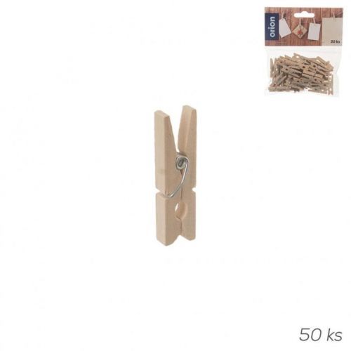 ORION Kolíčky dřevo dekorační 50ks