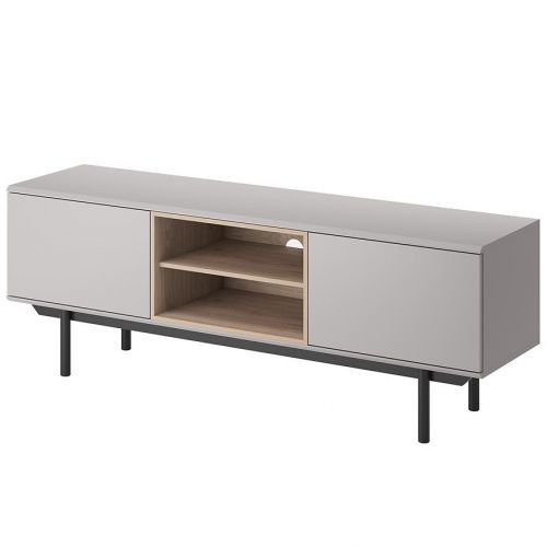 Tv Skříňka Inox Irtv150 Šedá/Jackson Hickory