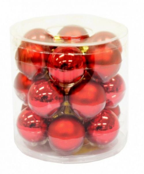 Anděl Sada vánočních ozdob - červených - 3586